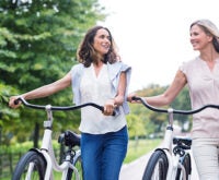 Women on bicycle